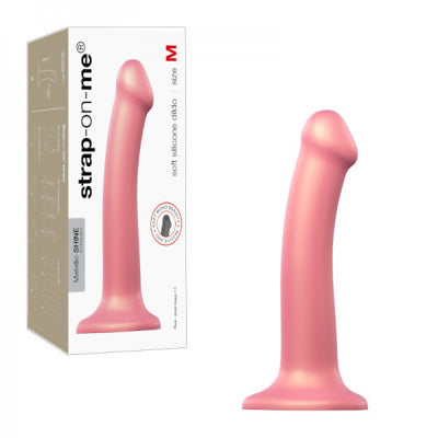 Strap-on-me - Dildo Mono-Densité Semi-Réaliste - Moyen - Vieux Rose