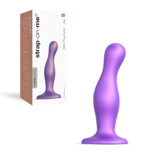 Strap-on-me - Dildo Plug Curvy - Petit Violet