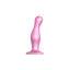 Strap-on-me - Dildo Plug Curvy - Grand Rose