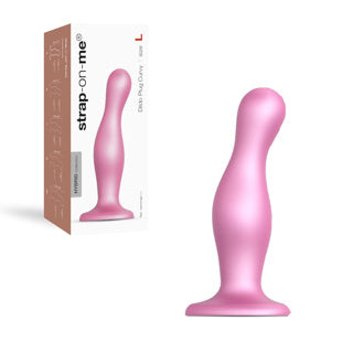 Strap-on-me - Dildo Plug Curvy - Grand Rose