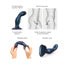 Strap-on-me - Dildo Plug Snaky - Bleu - Medium