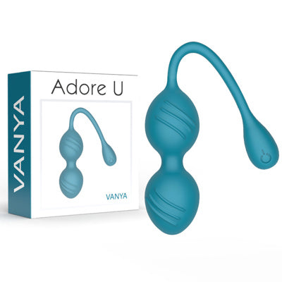 Adore U - Boules Kegel Vibrantes Vanya - Turquoise