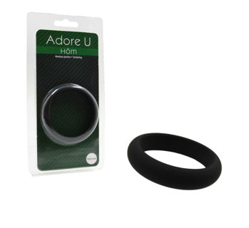 Adore U Höm - Anneau Pénien Silicone 5.5cm - Noir