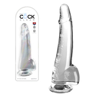 King Cock - Dildo 10 po - Transparent