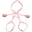 Strict - Bondage Harness avec Boucle - XL/2XL Rose