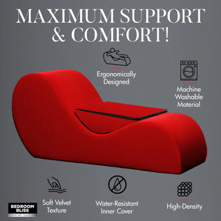 Bedroom Bliss - Kinky Couch Chaise Lounge - Rouge