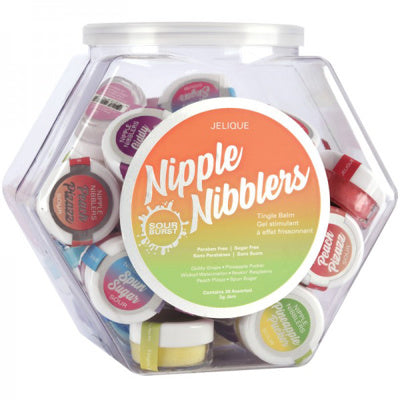 Jelique - Nipple Nibblers - 36 Pots Assortis 3g - Sour Burst