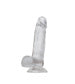 Adore U - Mason Dildo 8po Avec Testicules - Transparent