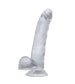 Adore U - Leo Dildo 10po Avec Testicules - Transparent