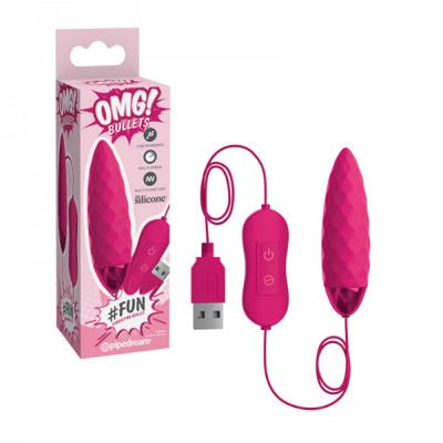 OMG! Bullets Fun USB Bullet, Fuchsia