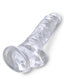 King Cock - Dildo 8 po Avec Testicules - Transparent