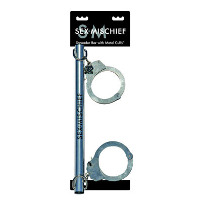 S&M - Spreader Bar With Metal Cuffs