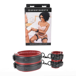 Saffron - Thigh & Wrist Cuff Set